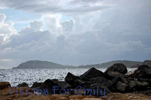 Morningstar Beach Thunder Heads Watercolor