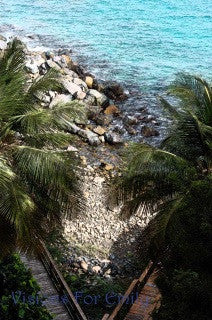 High Cliff Overlooking Frenchman's Reef Watercolor