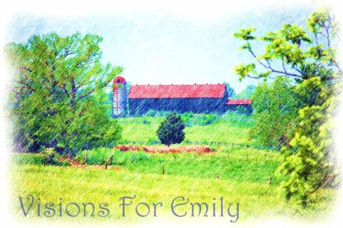 Kentucky Farm in Summer Pencil